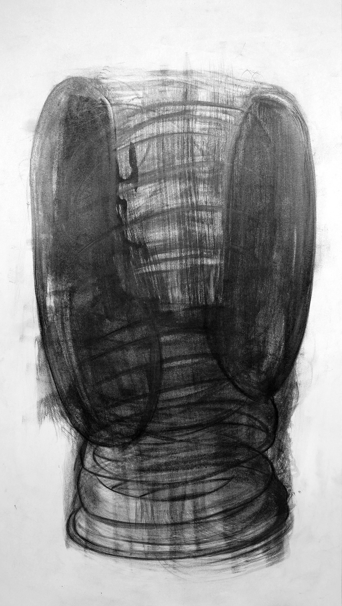 abstract charcoal drawing