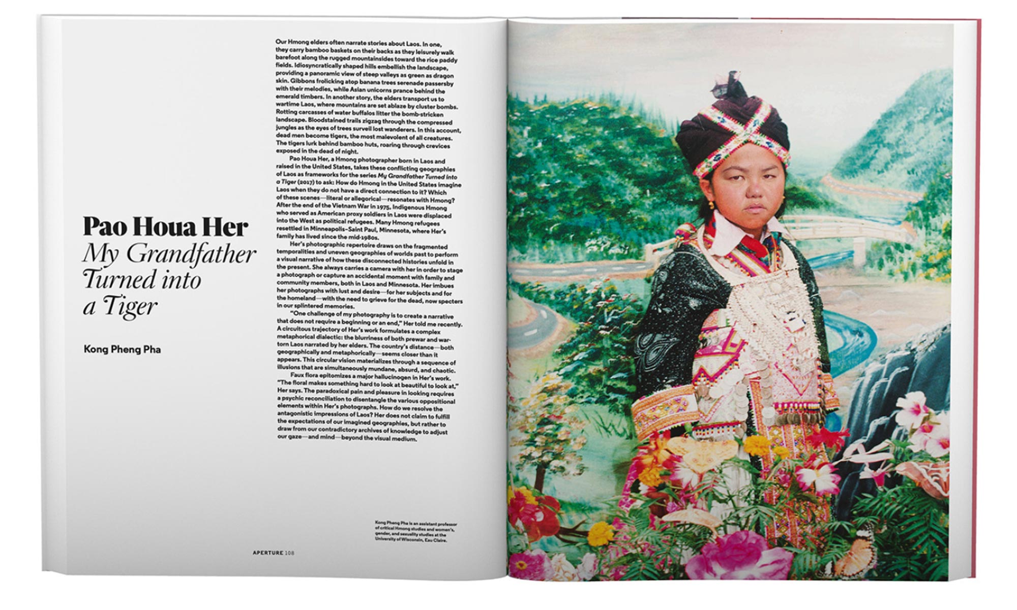 Spread of Pao Houa Her's article in Aperture Magazine