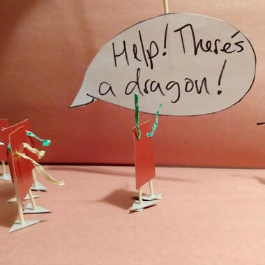 Adrienne Kaffenberger, The Dragon, 2020, stop motion animation, 54 sec.