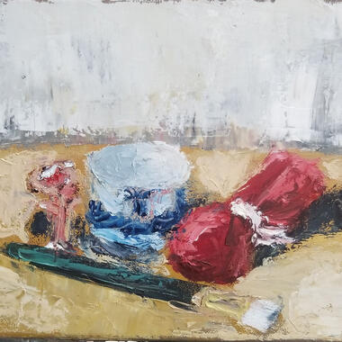 See Xiong, Objects, 2021, oil on canvas