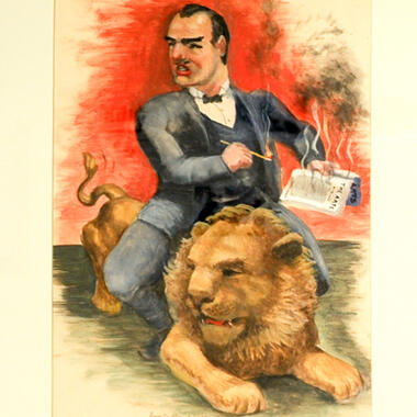 Lucille Blanch (Class of 1918), Critic as Lion Tamer, 1937