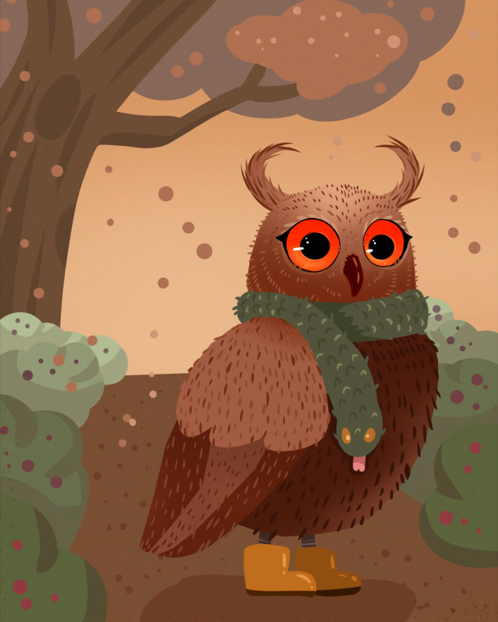 Illustration of an owl