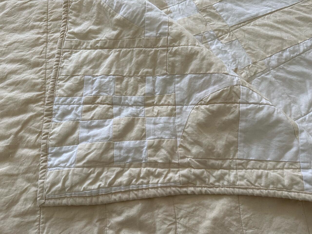 Neutral colored quilt