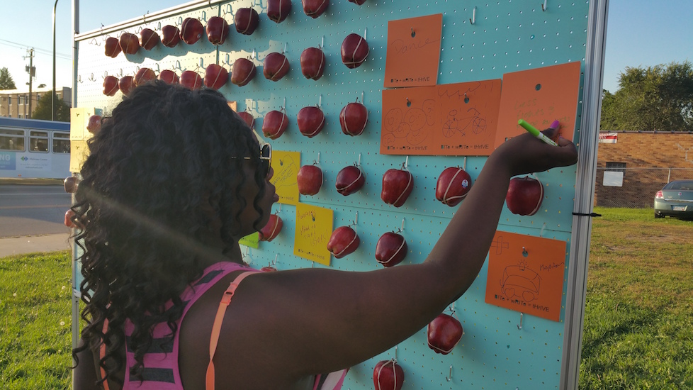 Meena Mangalvedhekar, BITe wRITe tHrIVE, 2015, installation