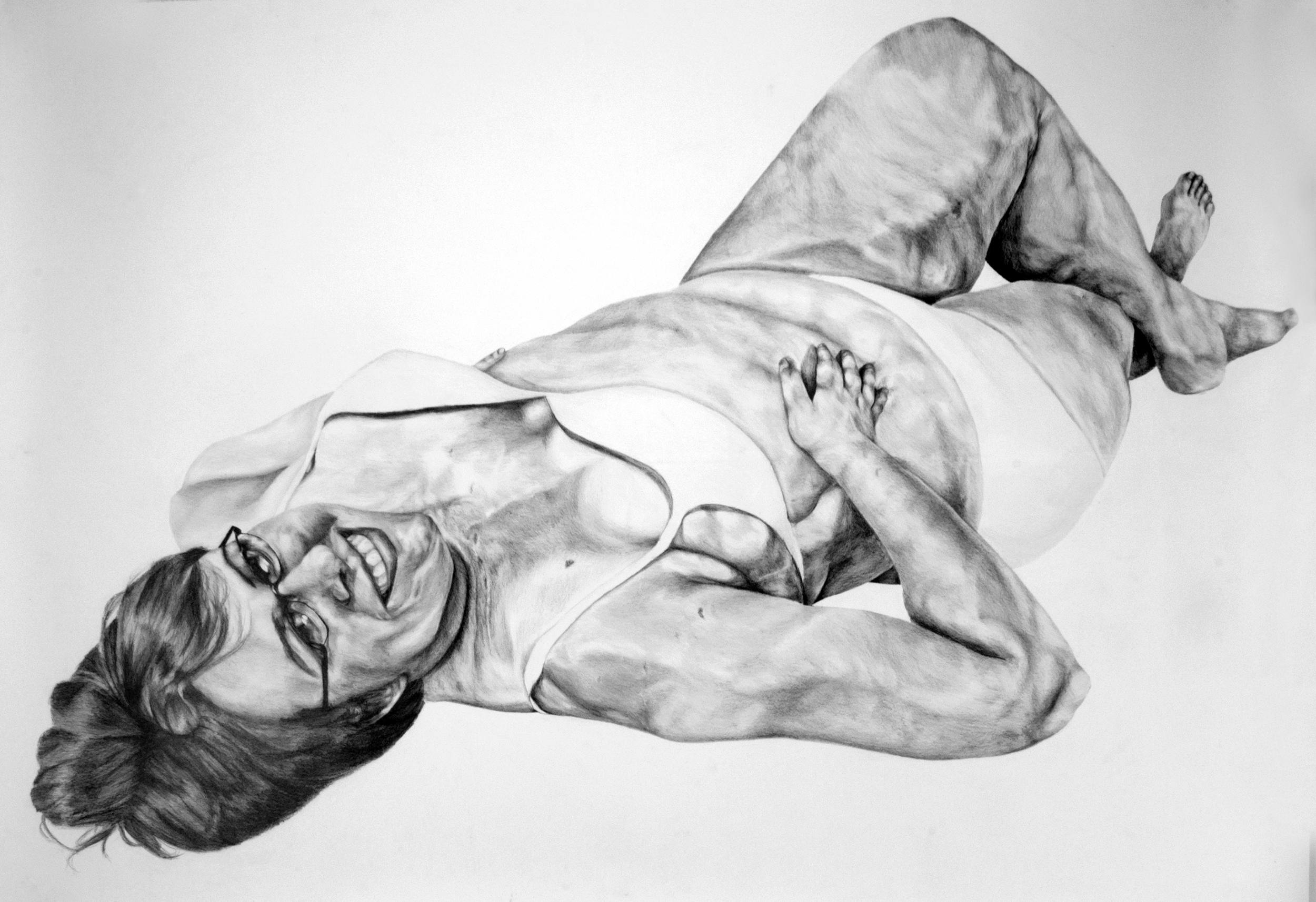 Susan Ahlfs, Rachael Elam, 2015, graphite on paper, 50 in. x 72 in.