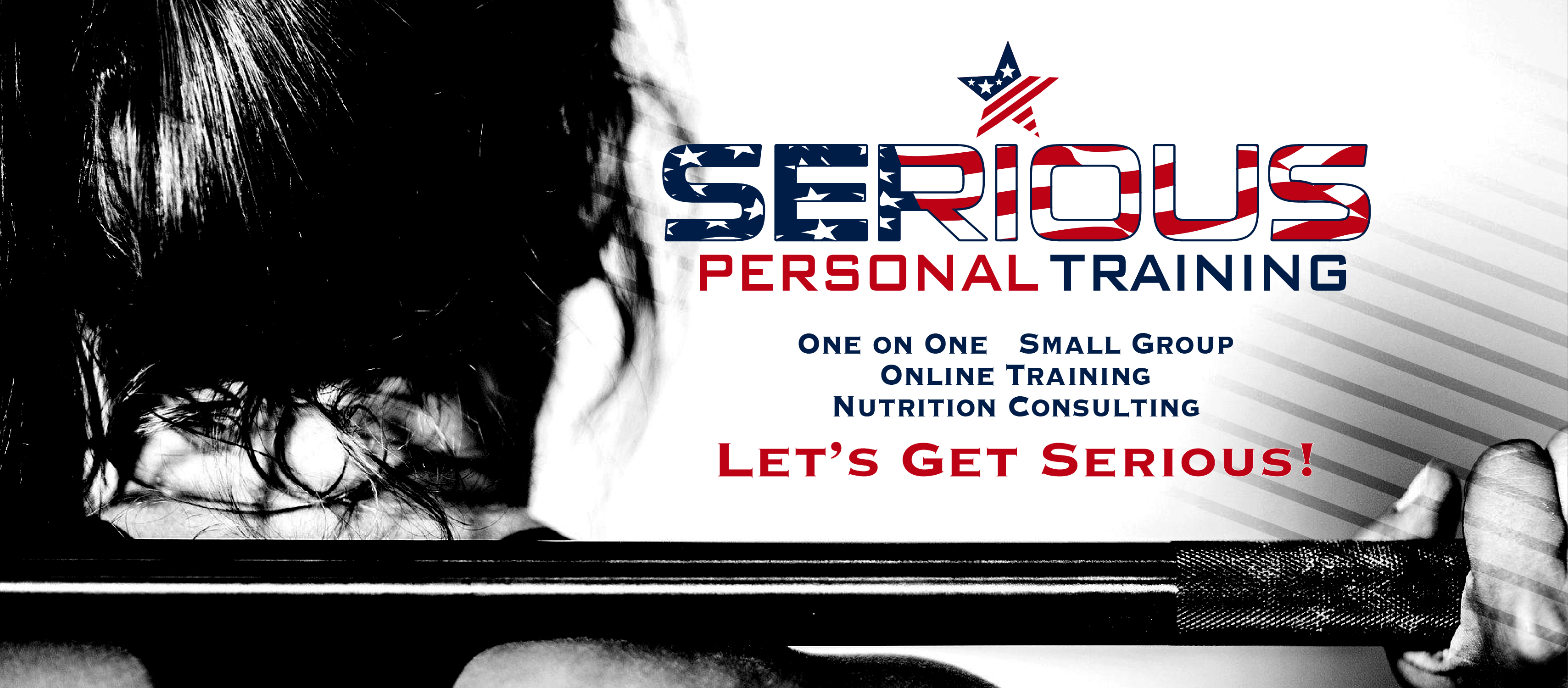 Serious personal training banner ad by Scott Werner