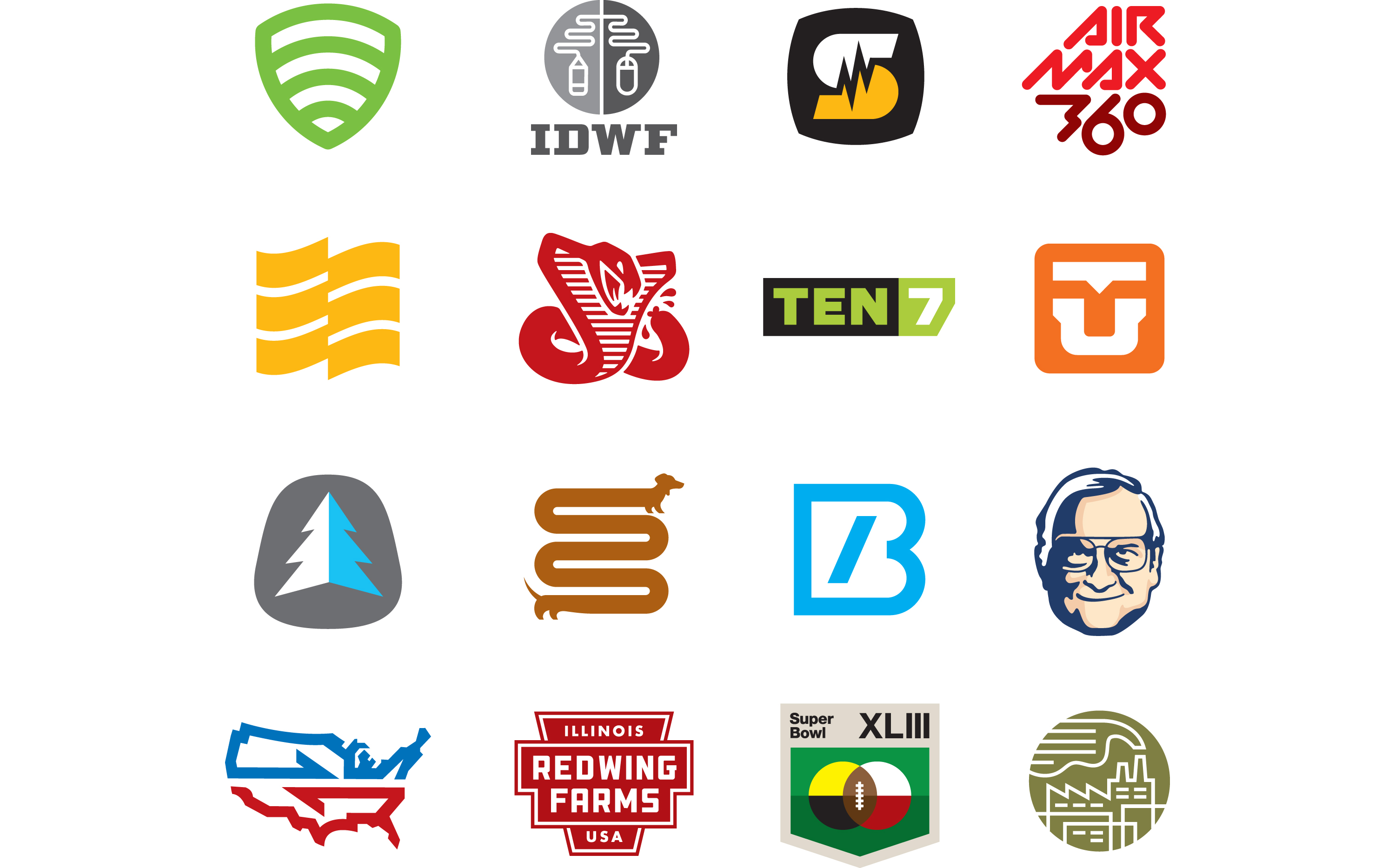 Identities designed by Aaron Draplin