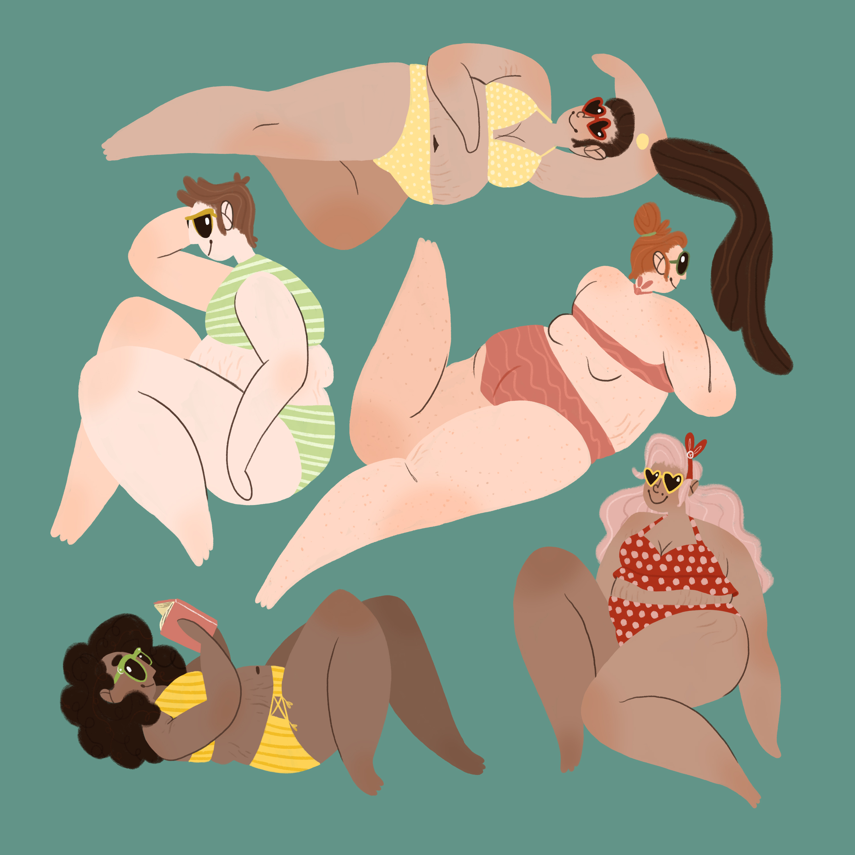 Fatkini Season illustration by Shelby Bergen