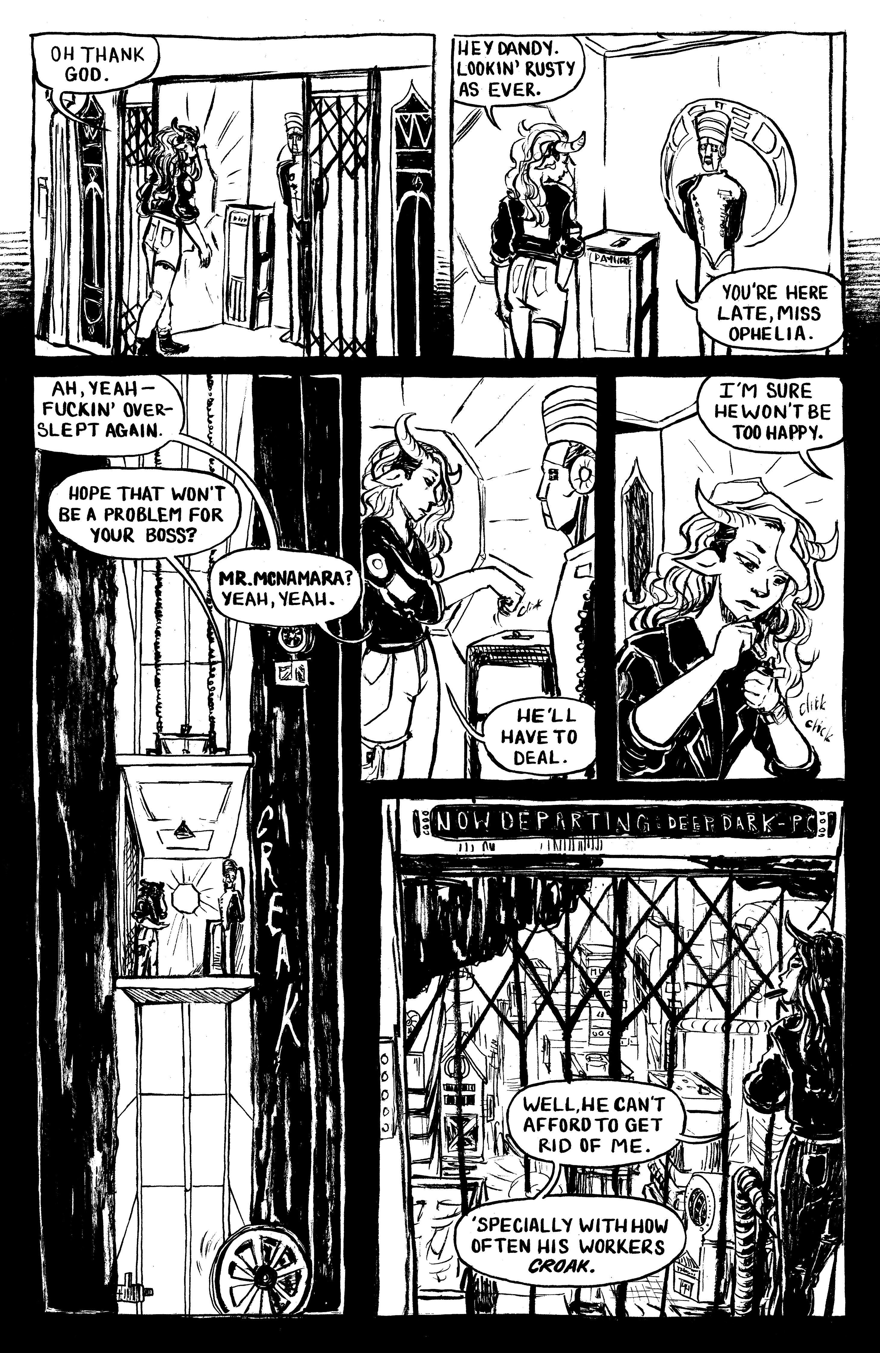 2 of 4 comic pages by Remy Burke