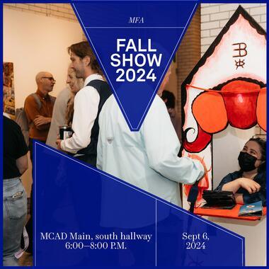 Square image showing event details for the Fall Show 2024