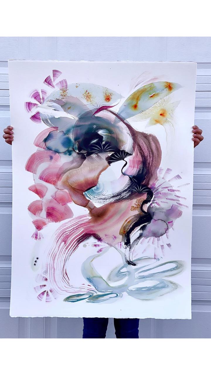Abstract painting by Suyao Tian