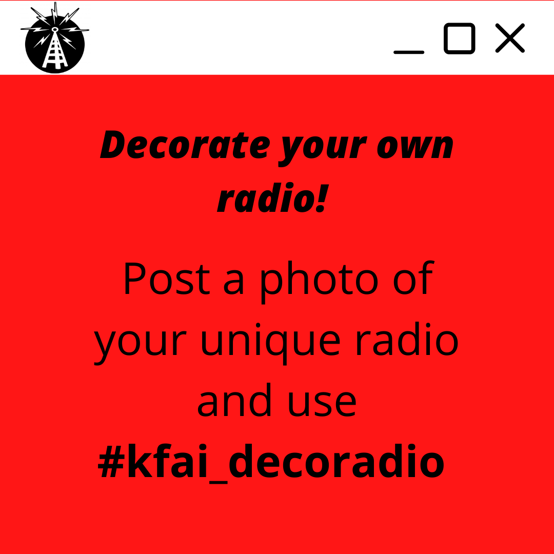 KFAI Deco-Radio promotional concept by Isabel Her