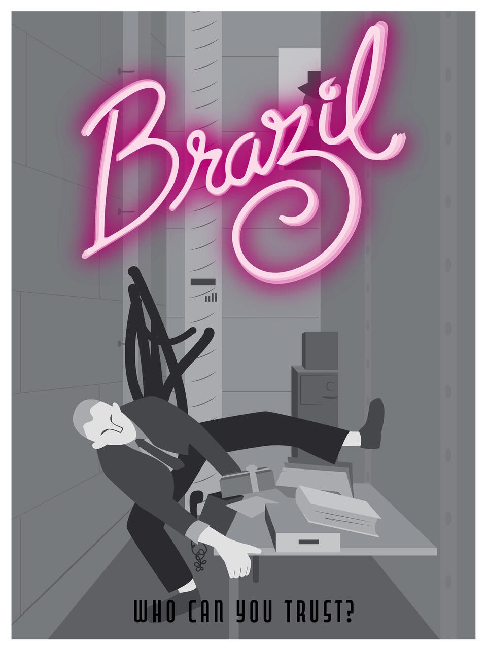 Travel poster of Brazil by Kenzie Lindow