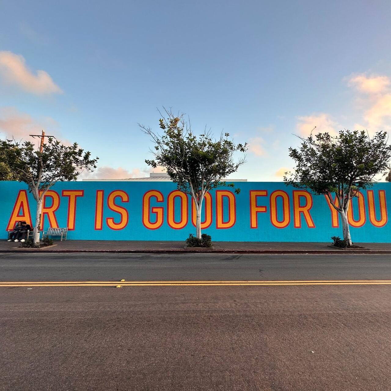Michael Mercil image from artist talk, street art "art is good for you"