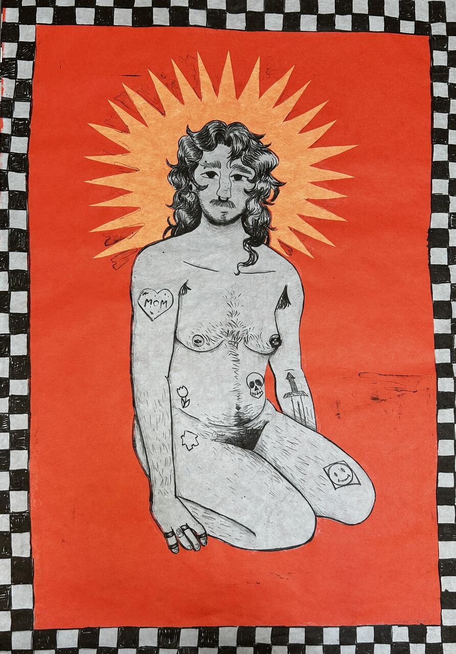 Zander Skelton, "trans nude"