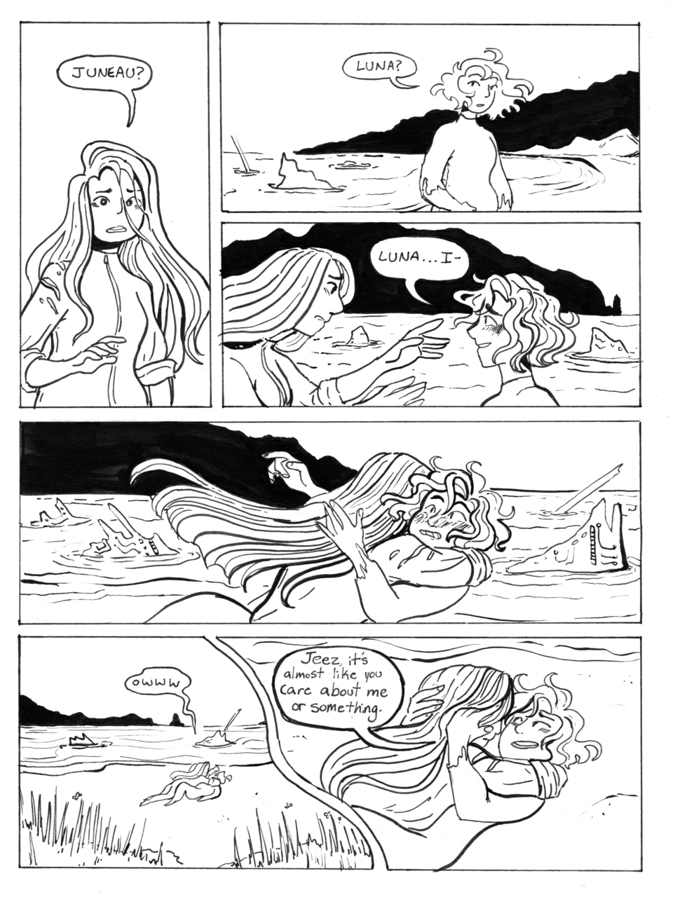 Gaelen Elliott, Luna and Juneau comic page