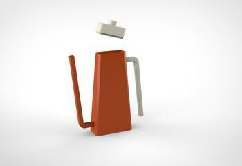 3D render of a tea kettle