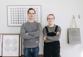 Dual portrait of Andrew and Hanna Vomhof